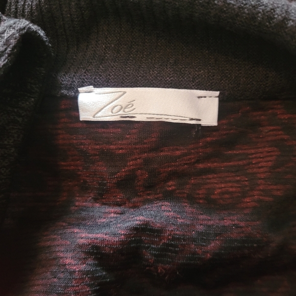 Vintage Zoe red/black floral patterned dress - Picture 8 of 8